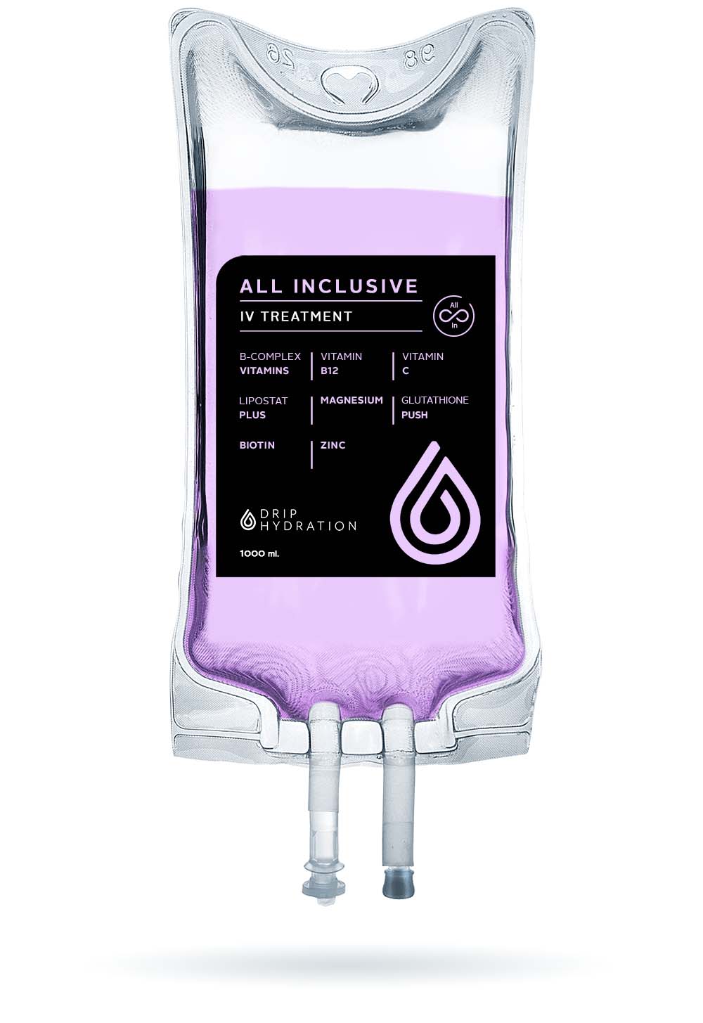 infusion bag named all inclusive iv linking toward the service page