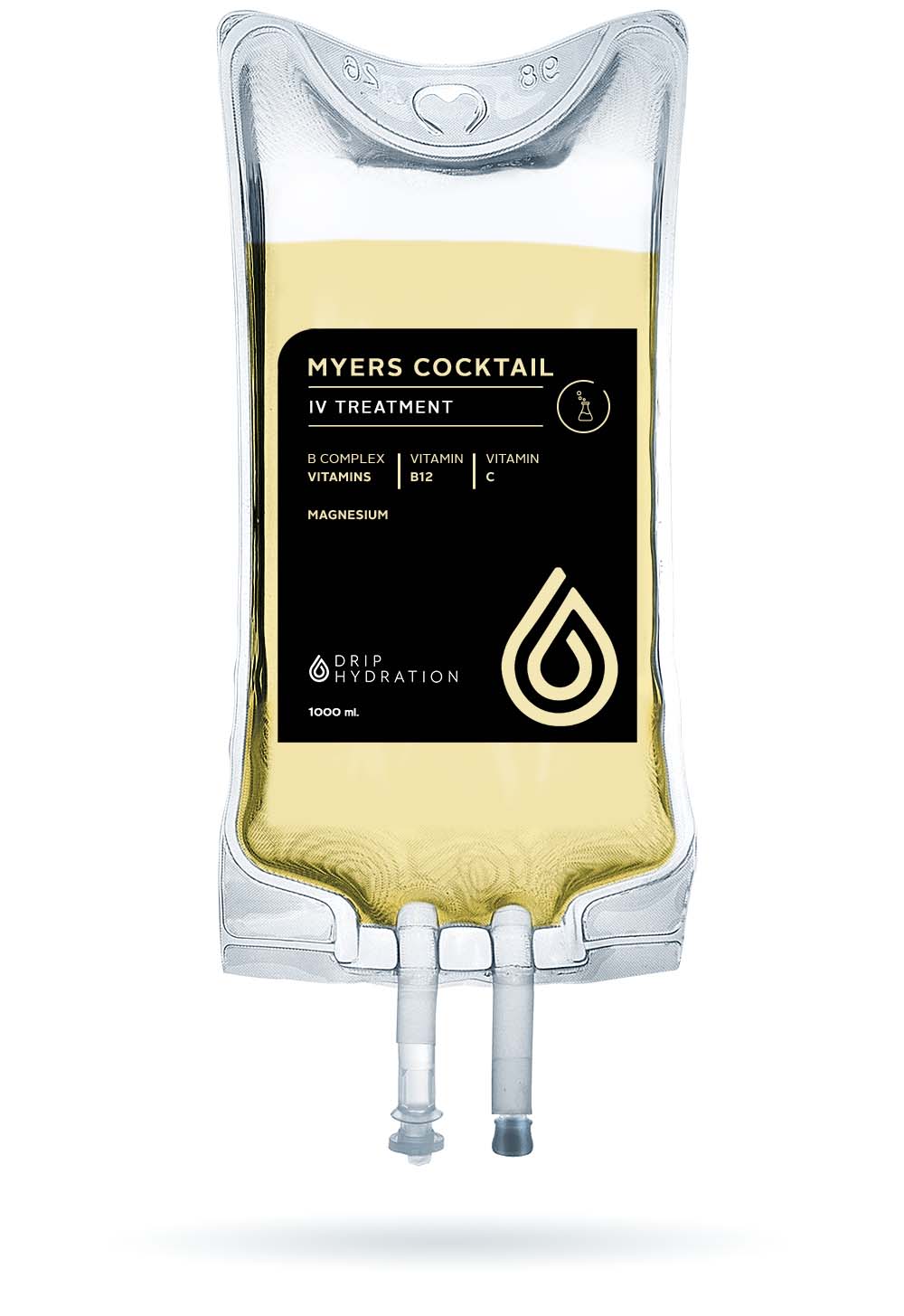 infusion bag named Myers Cocktail linking toward the service page